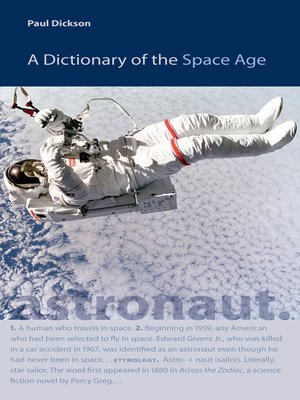 cover image of A Dictionary of the Space Age